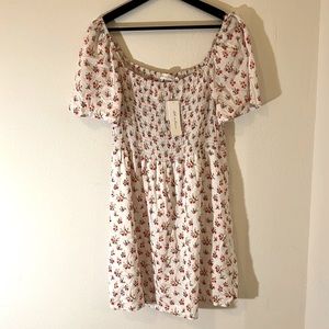 NWT All in Favor Ditsy Floral Dress SZ L
